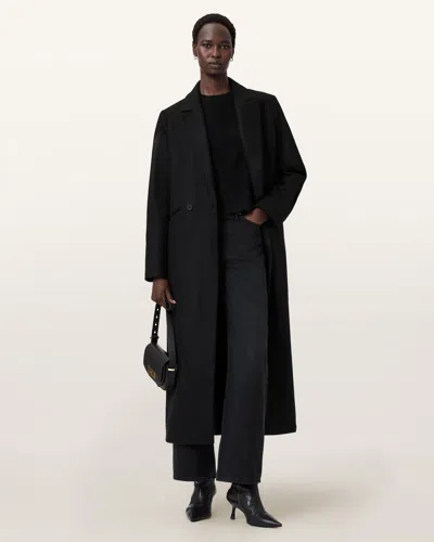ALLSAINTS WOOL NELLIE DOUBLE BREASTED COAT