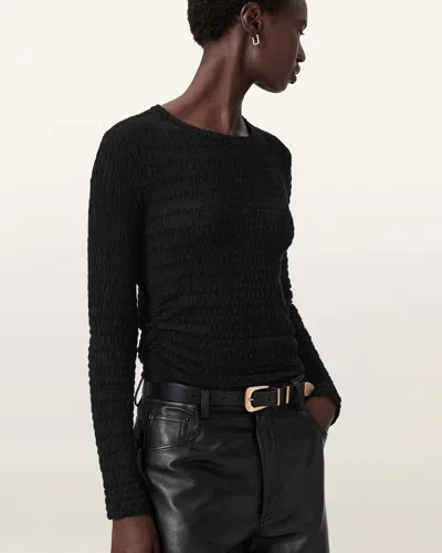 Allsaints Main: 52% Cotton In Black