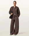 Allsaints Sofi Bomber Jacket In Brown