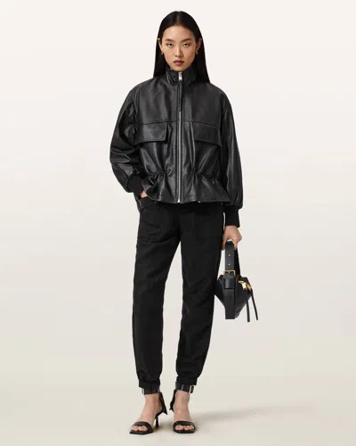 Allsaints Main: 54% Lyocell In Black