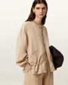 Allsaints Sofi Bomber Jacket In Neutral