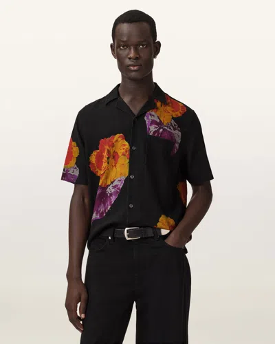 Allsaints Main: 55% Linen In Black