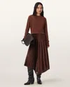Allsaints Main: 58% Merino Wool In Brown