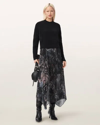 Allsaints Main: 58% Wool In Black