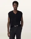 Allsaints Jakob Wool Tank Top In Black