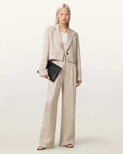 Allsaints Main: 59% Viscose In Neutral