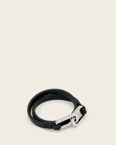 Allsaints Main: 60% Cow Leather In Black