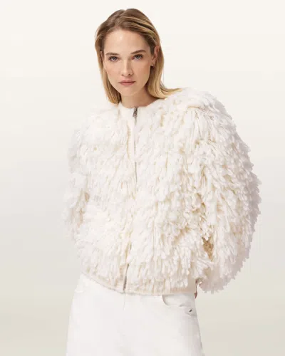 Allsaints Main: 60% Merino Wool In White