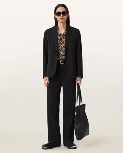 Allsaints Rebel Loose Fit Pants In Black