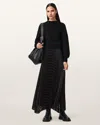 Allsaints Sinead 2-in-1 Pleated Dress, In Black