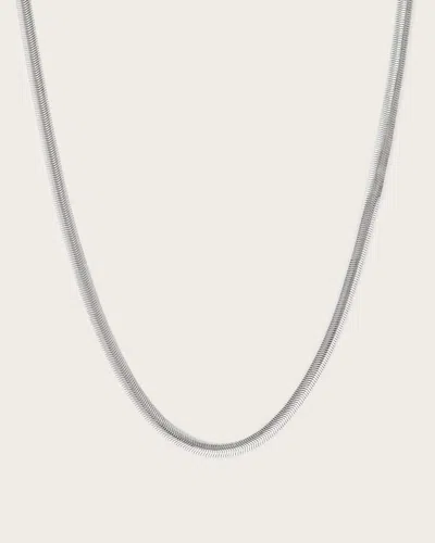 Allsaints Eden Chain Necklace In Silver