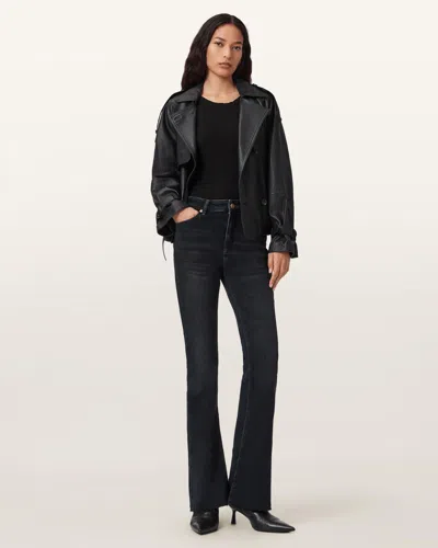 Allsaints Maisie Flared Jeans In Black