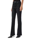 Allsaints Maisie High Rise Flare Leg Jeans In Blue Black In Black