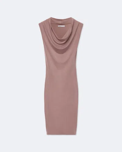 Allsaints Malina Cupro Midi Dress In Pink