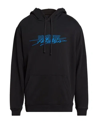 Allsaints Man Sweatshirt Black Size S Organic Cotton