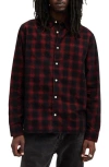 Allsaints Manray Plaid Cotton Corduroy Button-up Shirt In Multi