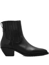 Allsaints Leather Marcie Chelsea Boots In Black