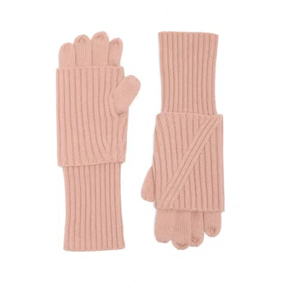 Allsaints Margo Gloves In Pink
