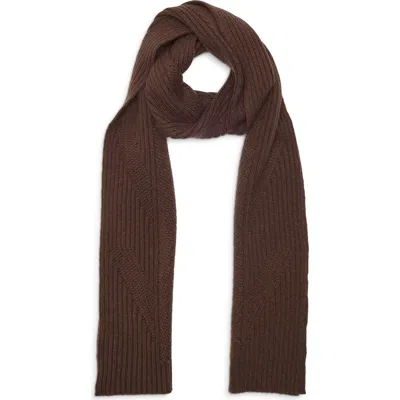 Allsaints Margo Scarf In Caramel Brown