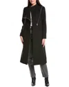 Allsaints Margoh Wool-blend Coat In Black