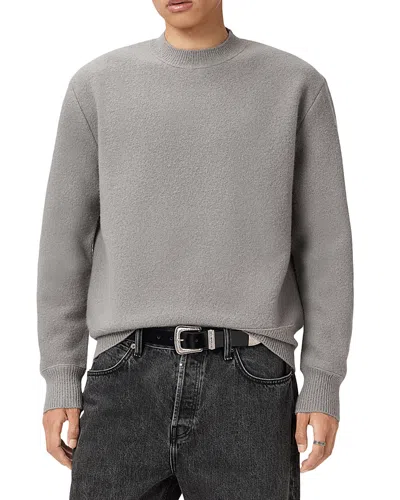 Allsaints Marko Crew Neck Merino Sweater In Gray