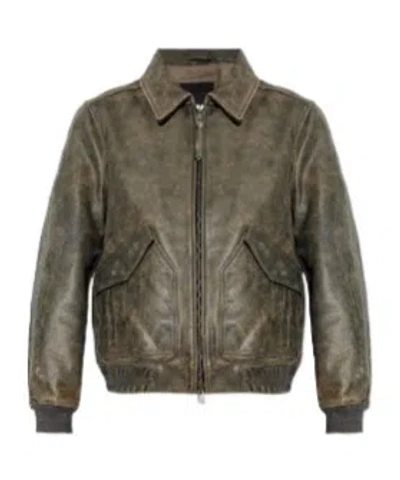 Allsaints Marlando Zip-up Jacket In Green