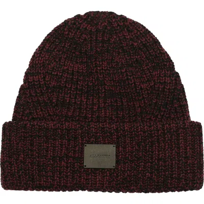 Allsaints Marled Wool Blend Rib Cuff Beanie