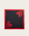 Allsaints Marley Silk Square Scarf In Black