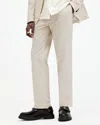 Allsaints Tallis Pleated Straight Fit Pants In Bailey Taupe