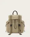 Allsaints Mars Recycled Backpack In Light Khaki
