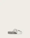 Allsaints Mars Tex Ring Set In Warm Silver