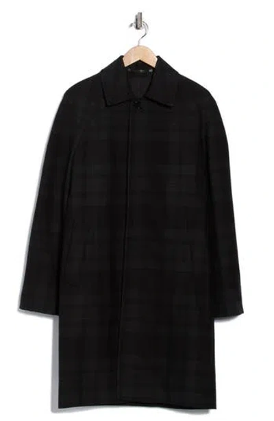 Allsaints Marton Plaid Wool Coat In Black