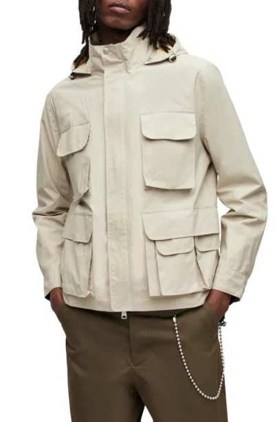 Allsaints Maso Lightweight Tech Water Repellent Jacket In Neutral