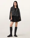 Allsaints Masone Leather Biker Jacket, In Black