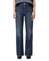 Allsaints Mathilde High Rise Bootcut Jeans In Dark Indigo In Blue