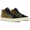 Allsaints Maverick High Top Sneaker In Khaki/black