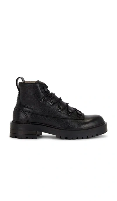 Allsaints Mccoy Hiking Boot In Black