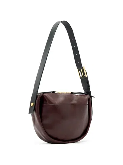 Allsaints Medium Buckle-strap Shoulder Bag In Pattern