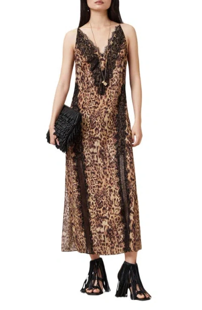 ALLSAINTS ALLSAINTS MELIA LACE TRIM SLIPDRESS