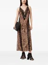 Allsaints Melia Leopard Print Maxi Dress In Brown