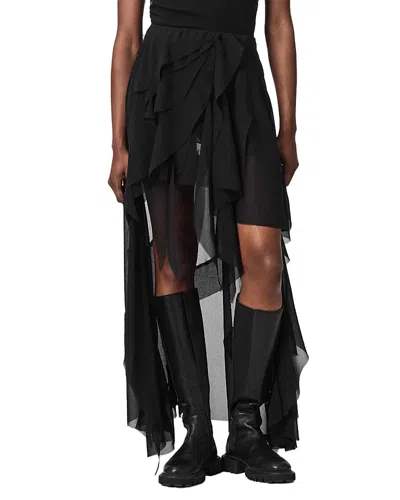Allsaints Melody Skirt In Black