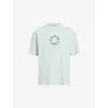 Allsaints Tierra Logo Graphic T-shirt In Aquatic Blue