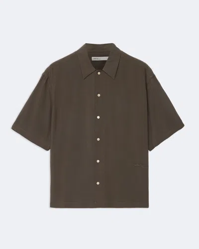 Allsaints Archer Oversized Point Collar Shirt In Multi