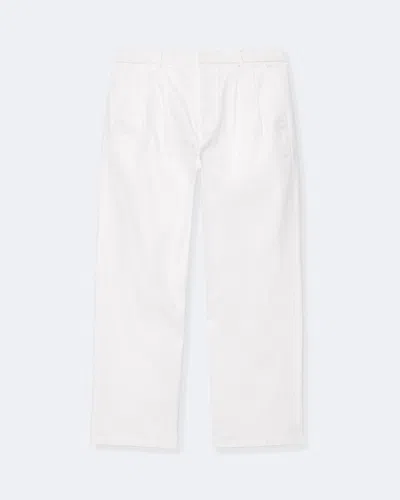 Allsaints Men's Aston Straight-fit Double-pleat Chinos In White