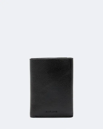 Allsaints Men's Axis Leather Bi-fold Wallet In Black