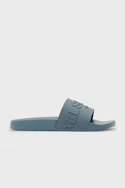 Allsaints Men's Biggy Slide Sandals In Airforce Blue, Men's At Urban Outfitters