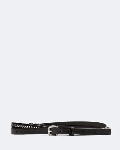 Allsaints Men's Darryll Leather Belt In Brown