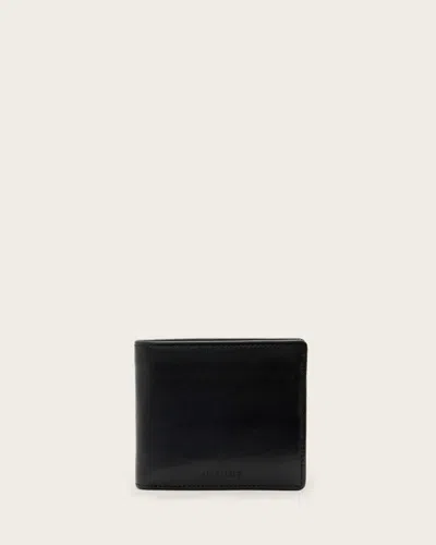 Allsaints Men's Delph Bi-fold Leather Wallet In Black