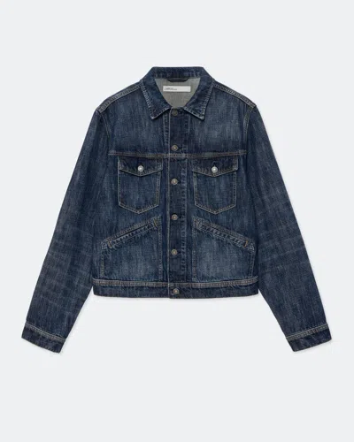 Allsaints Denim Trucker Jacket In Multi