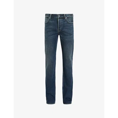 Allsaints Sid Skinny Fit Denim Jeans In Indigo Blue